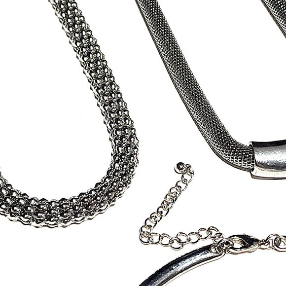 Silver-tone necklace bundle - Picture 3 of 8